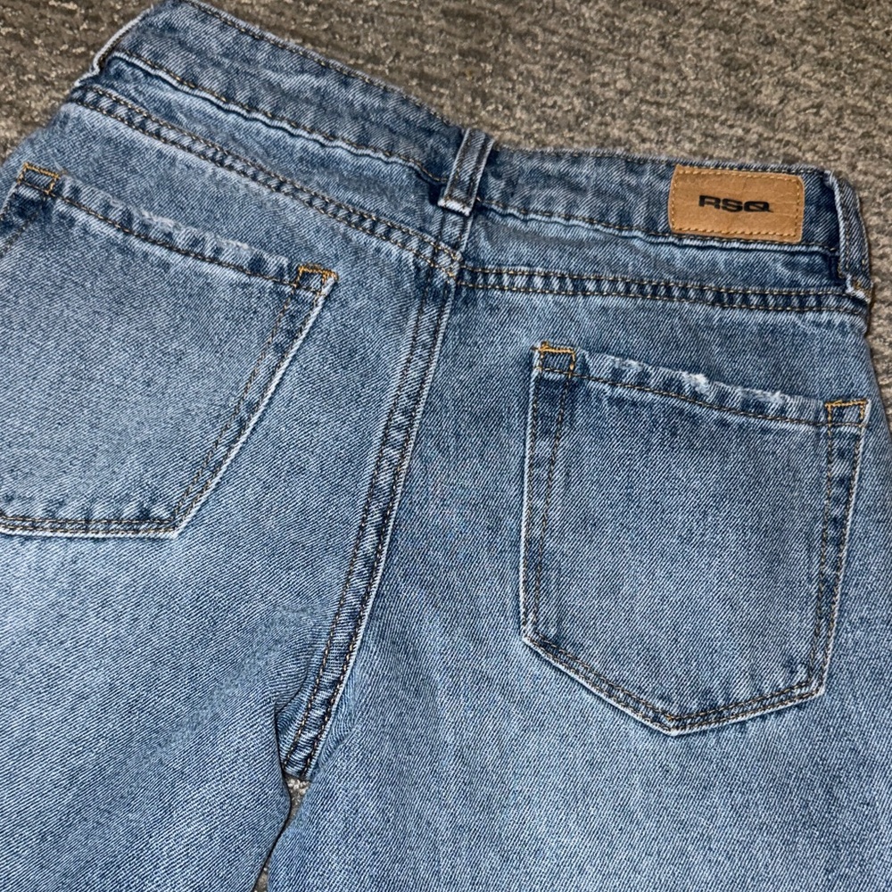 Girls size 10 Wide Leg RSQ Light Blue High-Rise straight leg Jeans